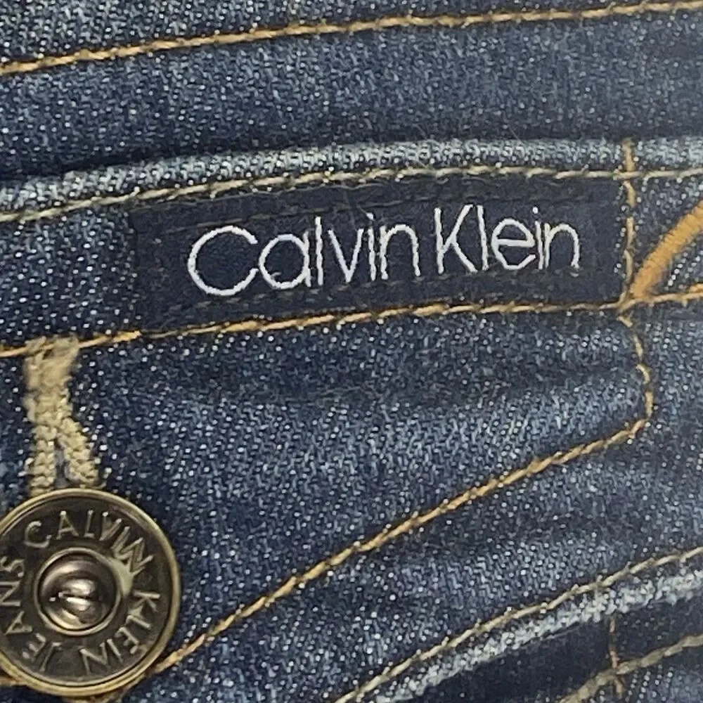 Calvin Klein Talla Jeans Women's Blue Size 2 28/29 Lean Bootcut Low Rise